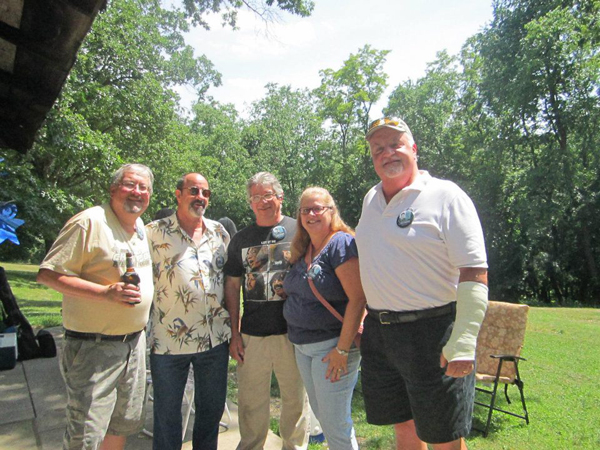 Fred Gray, Jim Dembowski, Ernie Gentile, Mary Ellen McCorkle (Dickson), Mark Scott